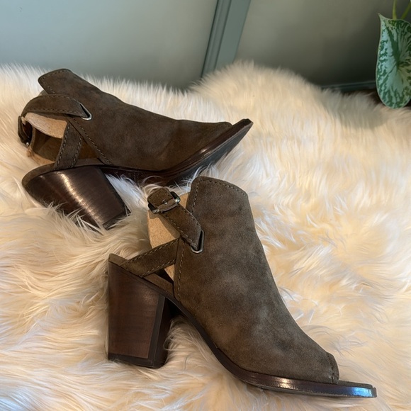 Frye Dani Shield Sling Peeptoe Bootie Size 8 M - Picture 4 of 8